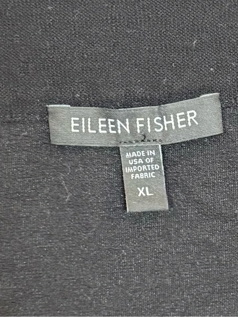 Eileen Fisher Washable Stretch Crepe Pencil Skirt Black XL - Picture 2 of 6